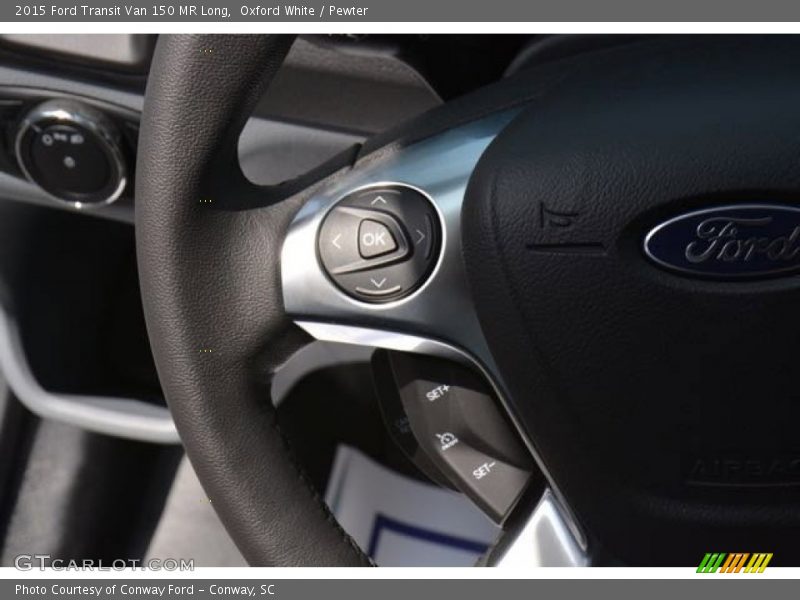 Oxford White / Pewter 2015 Ford Transit Van 150 MR Long