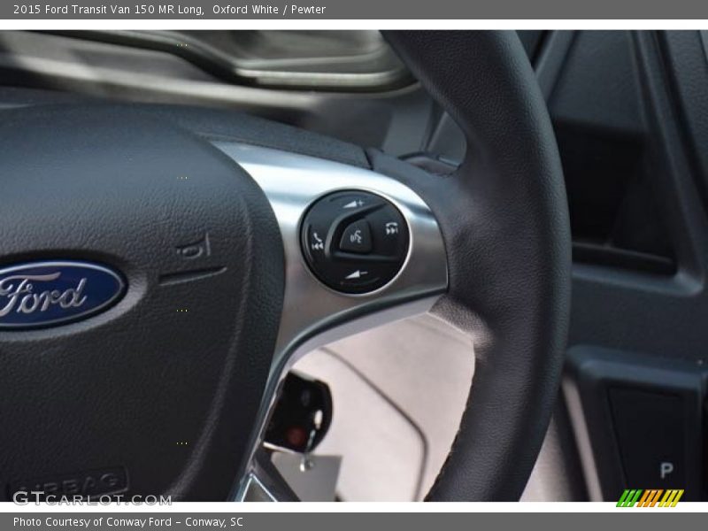 Oxford White / Pewter 2015 Ford Transit Van 150 MR Long