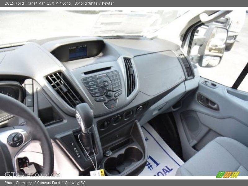 Oxford White / Pewter 2015 Ford Transit Van 150 MR Long