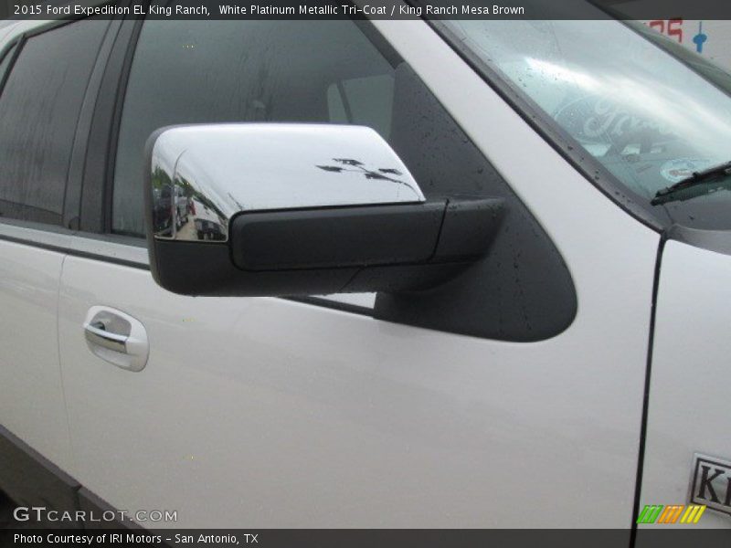 White Platinum Metallic Tri-Coat / King Ranch Mesa Brown 2015 Ford Expedition EL King Ranch
