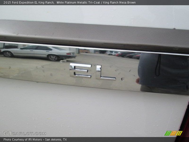 White Platinum Metallic Tri-Coat / King Ranch Mesa Brown 2015 Ford Expedition EL King Ranch