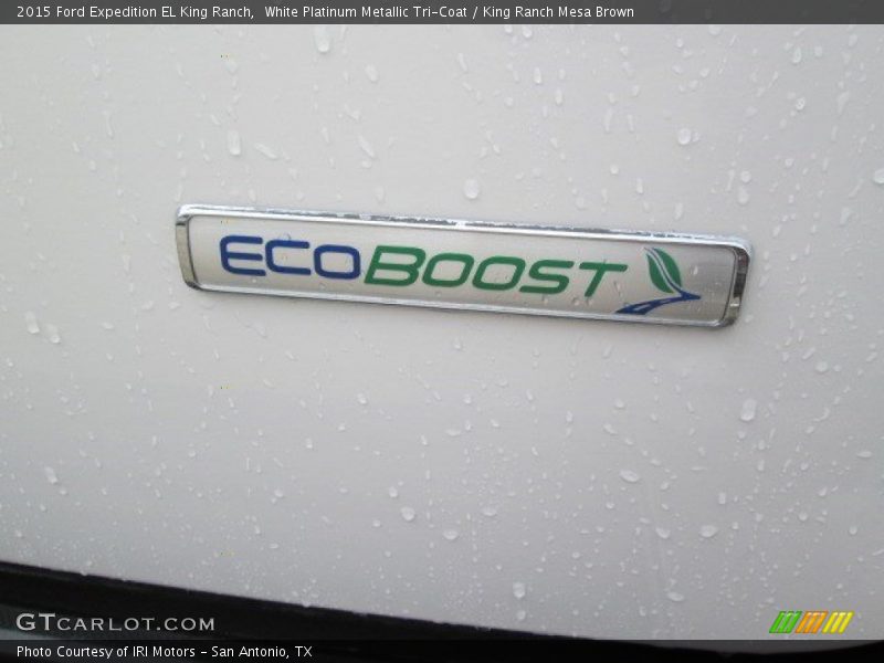 White Platinum Metallic Tri-Coat / King Ranch Mesa Brown 2015 Ford Expedition EL King Ranch