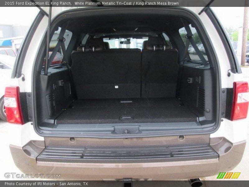 White Platinum Metallic Tri-Coat / King Ranch Mesa Brown 2015 Ford Expedition EL King Ranch