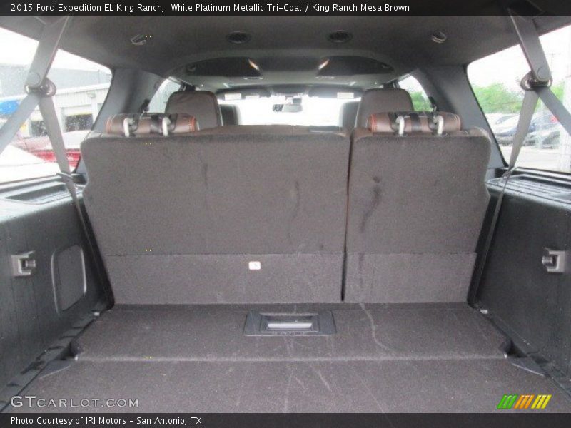 White Platinum Metallic Tri-Coat / King Ranch Mesa Brown 2015 Ford Expedition EL King Ranch
