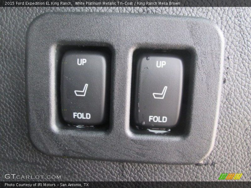 White Platinum Metallic Tri-Coat / King Ranch Mesa Brown 2015 Ford Expedition EL King Ranch