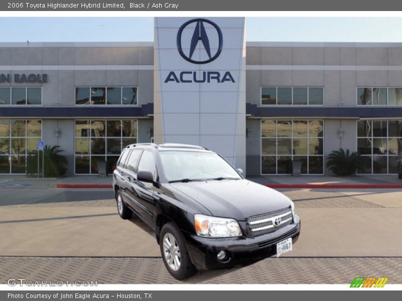 Black / Ash Gray 2006 Toyota Highlander Hybrid Limited
