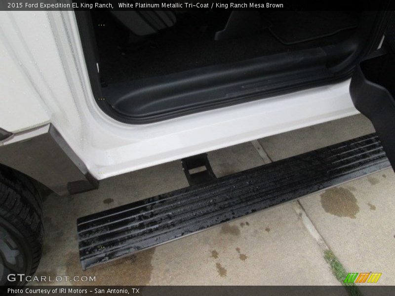 White Platinum Metallic Tri-Coat / King Ranch Mesa Brown 2015 Ford Expedition EL King Ranch