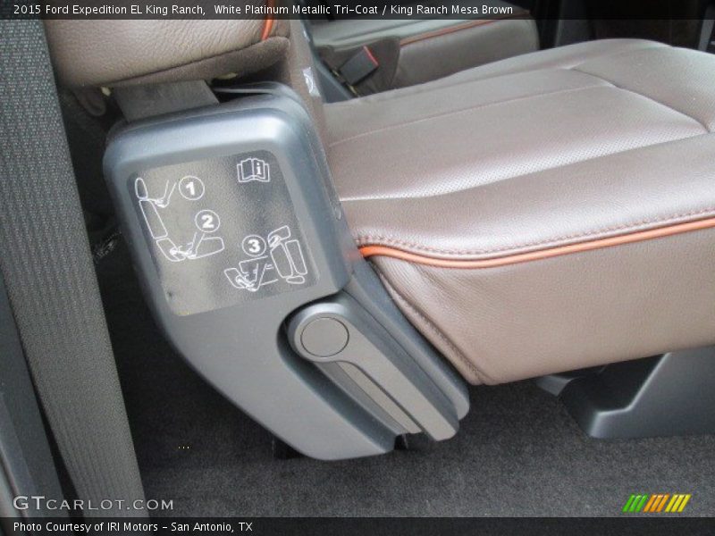 White Platinum Metallic Tri-Coat / King Ranch Mesa Brown 2015 Ford Expedition EL King Ranch