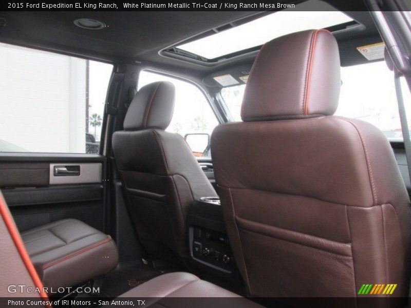 White Platinum Metallic Tri-Coat / King Ranch Mesa Brown 2015 Ford Expedition EL King Ranch