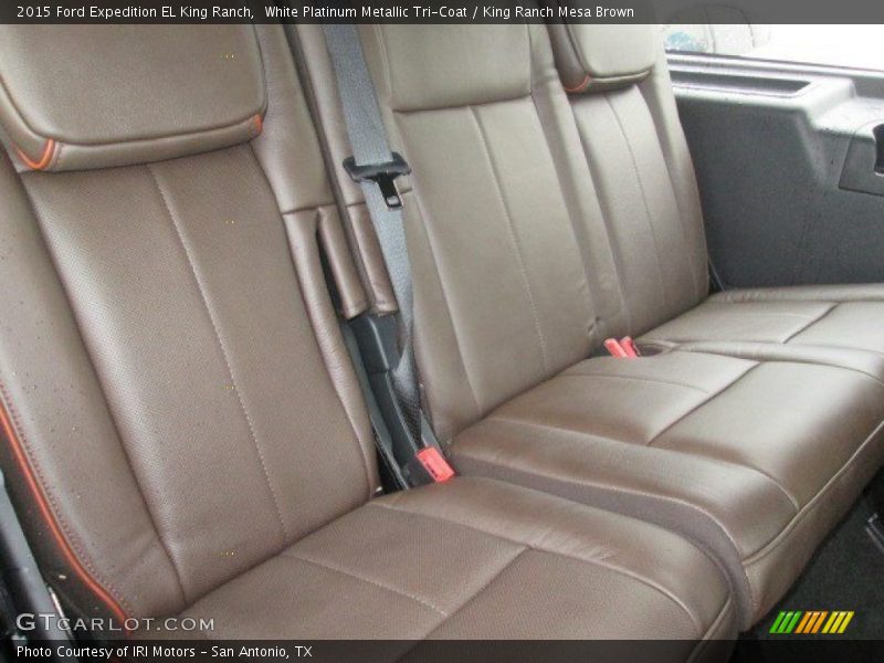 White Platinum Metallic Tri-Coat / King Ranch Mesa Brown 2015 Ford Expedition EL King Ranch