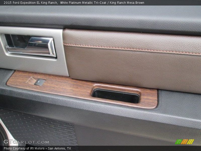 White Platinum Metallic Tri-Coat / King Ranch Mesa Brown 2015 Ford Expedition EL King Ranch
