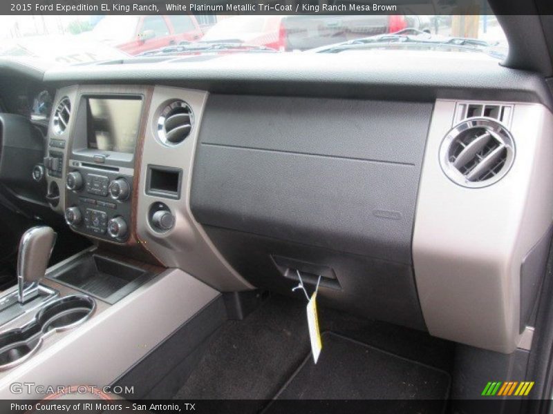 White Platinum Metallic Tri-Coat / King Ranch Mesa Brown 2015 Ford Expedition EL King Ranch
