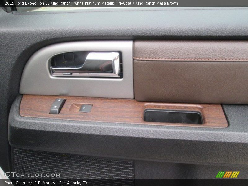 White Platinum Metallic Tri-Coat / King Ranch Mesa Brown 2015 Ford Expedition EL King Ranch