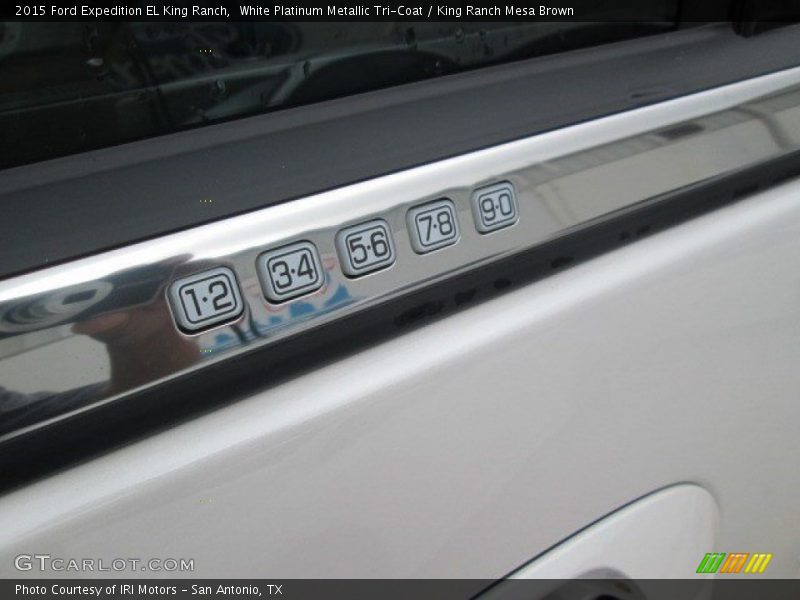White Platinum Metallic Tri-Coat / King Ranch Mesa Brown 2015 Ford Expedition EL King Ranch