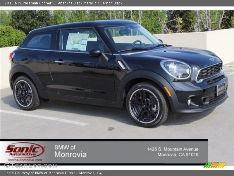 Absolute Black Metallic / Carbon Black 2015 Mini Paceman Cooper S