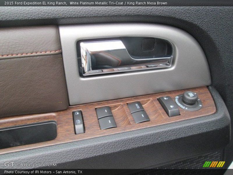 White Platinum Metallic Tri-Coat / King Ranch Mesa Brown 2015 Ford Expedition EL King Ranch
