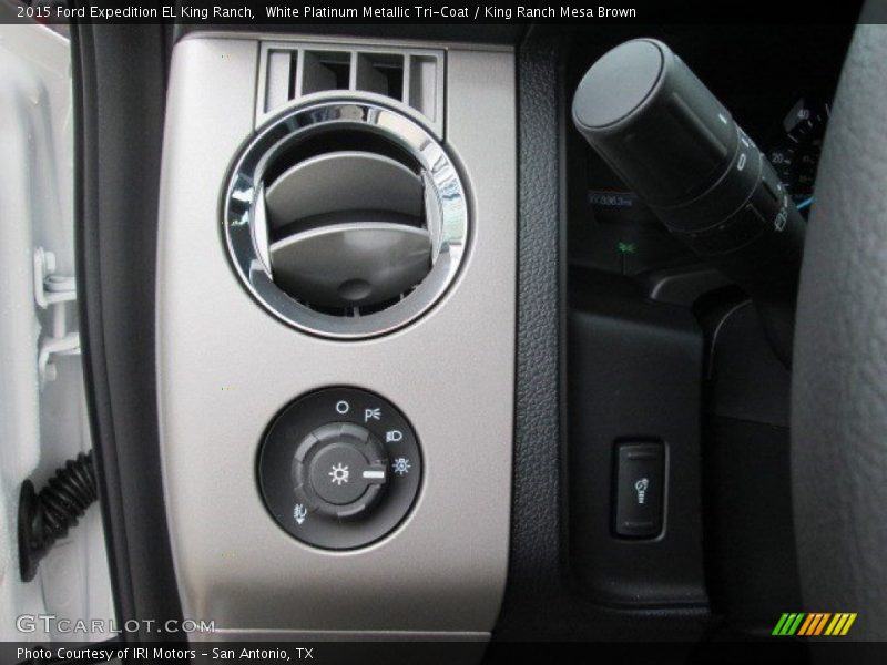 White Platinum Metallic Tri-Coat / King Ranch Mesa Brown 2015 Ford Expedition EL King Ranch