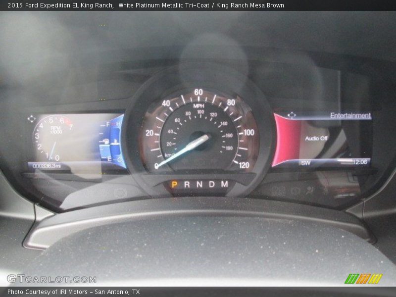 White Platinum Metallic Tri-Coat / King Ranch Mesa Brown 2015 Ford Expedition EL King Ranch