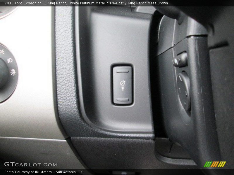 White Platinum Metallic Tri-Coat / King Ranch Mesa Brown 2015 Ford Expedition EL King Ranch
