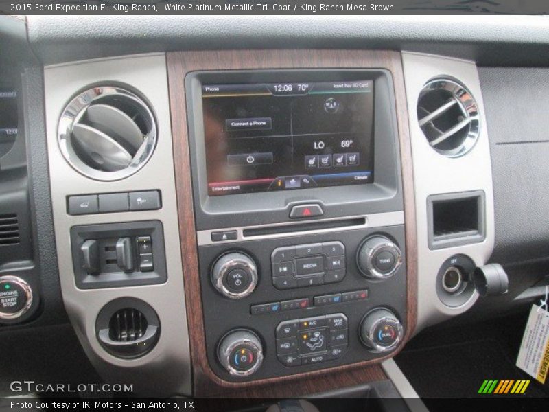 White Platinum Metallic Tri-Coat / King Ranch Mesa Brown 2015 Ford Expedition EL King Ranch