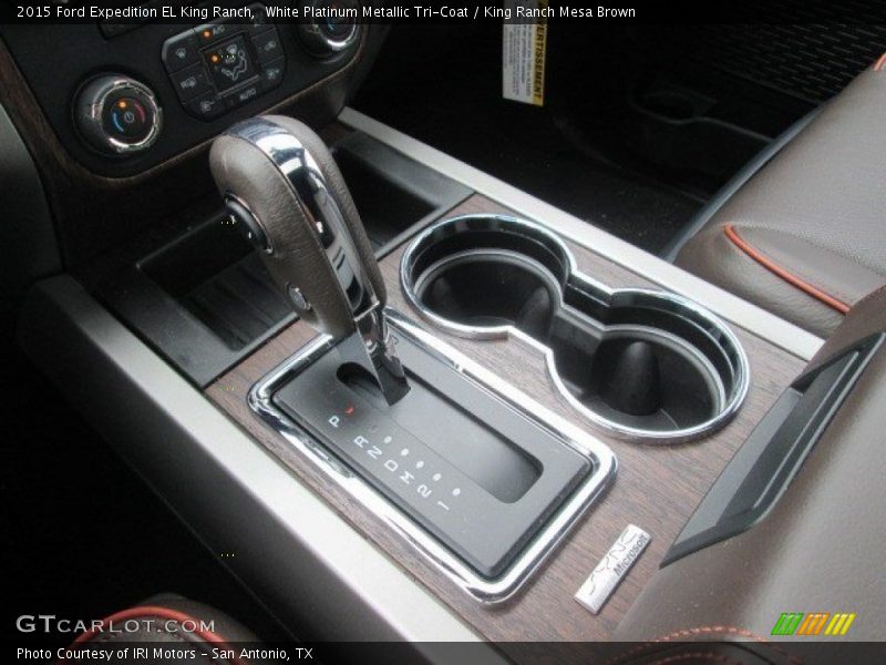 White Platinum Metallic Tri-Coat / King Ranch Mesa Brown 2015 Ford Expedition EL King Ranch