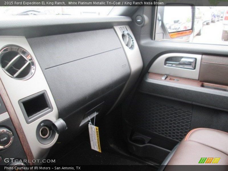 White Platinum Metallic Tri-Coat / King Ranch Mesa Brown 2015 Ford Expedition EL King Ranch