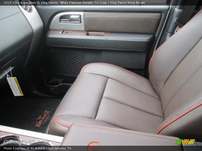 White Platinum Metallic Tri-Coat / King Ranch Mesa Brown 2015 Ford Expedition EL King Ranch