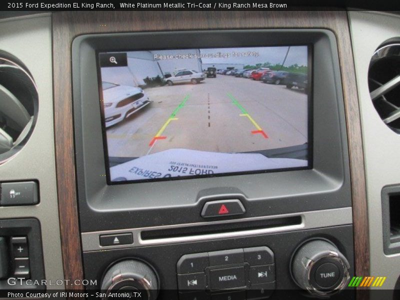 White Platinum Metallic Tri-Coat / King Ranch Mesa Brown 2015 Ford Expedition EL King Ranch