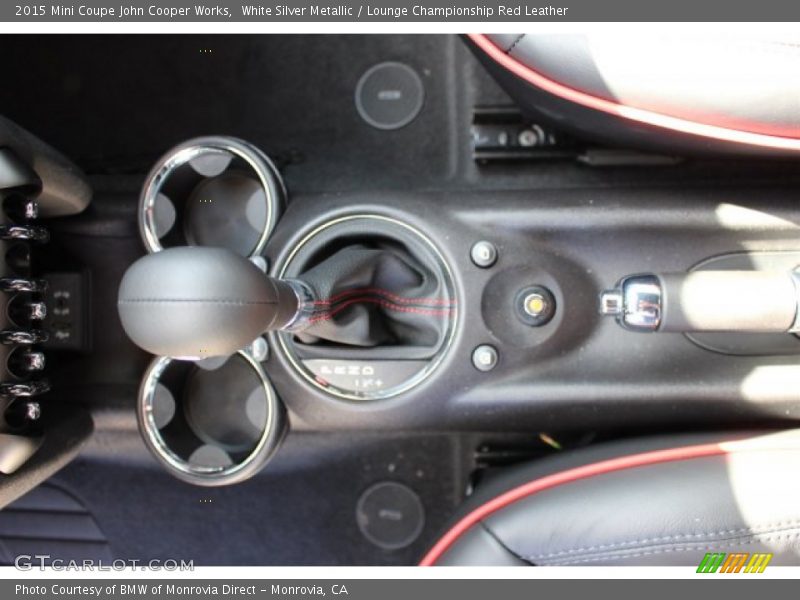 White Silver Metallic / Lounge Championship Red Leather 2015 Mini Coupe John Cooper Works