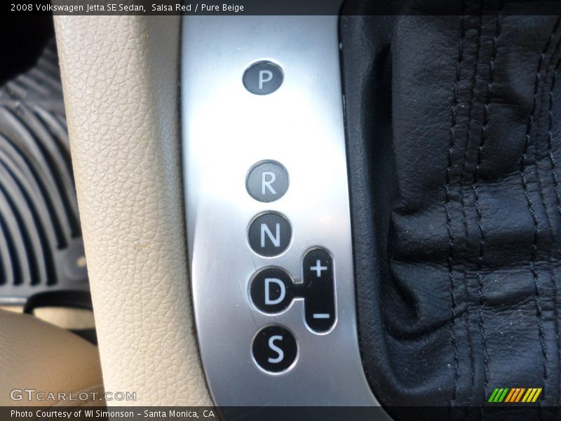 Salsa Red / Pure Beige 2008 Volkswagen Jetta SE Sedan