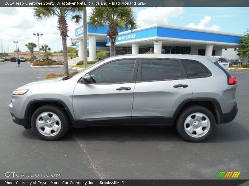 Billet Silver Metallic / Iceland - Black/Iceland Gray 2014 Jeep Cherokee Sport