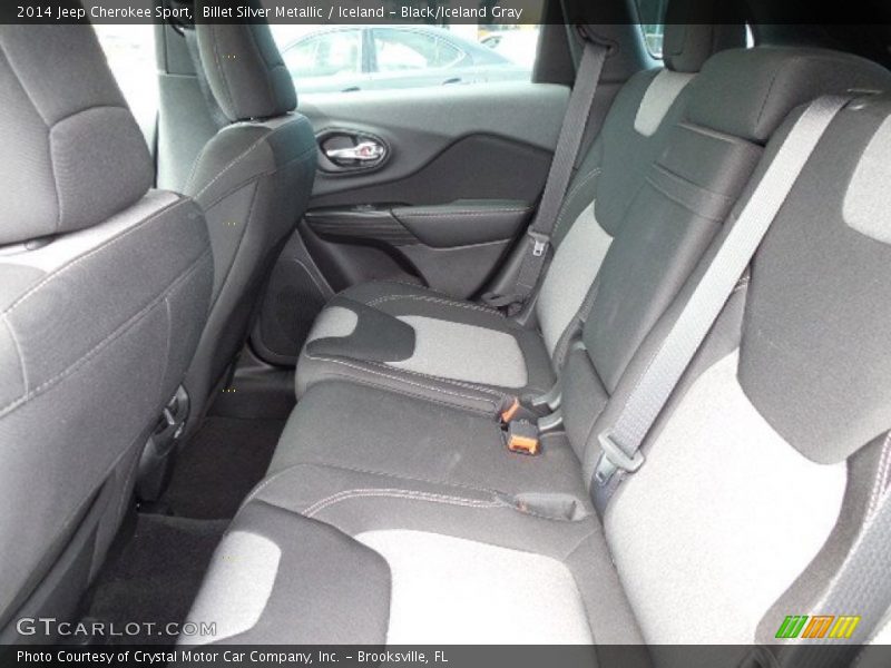 Billet Silver Metallic / Iceland - Black/Iceland Gray 2014 Jeep Cherokee Sport