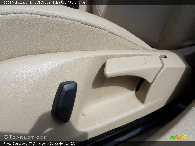 Salsa Red / Pure Beige 2008 Volkswagen Jetta SE Sedan
