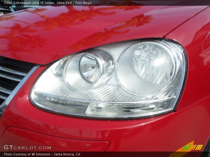 Salsa Red / Pure Beige 2008 Volkswagen Jetta SE Sedan