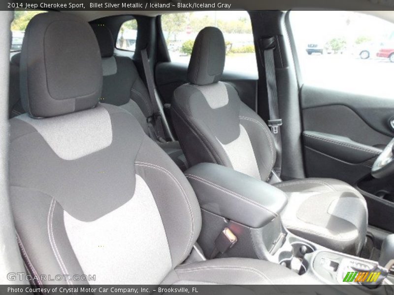 Billet Silver Metallic / Iceland - Black/Iceland Gray 2014 Jeep Cherokee Sport