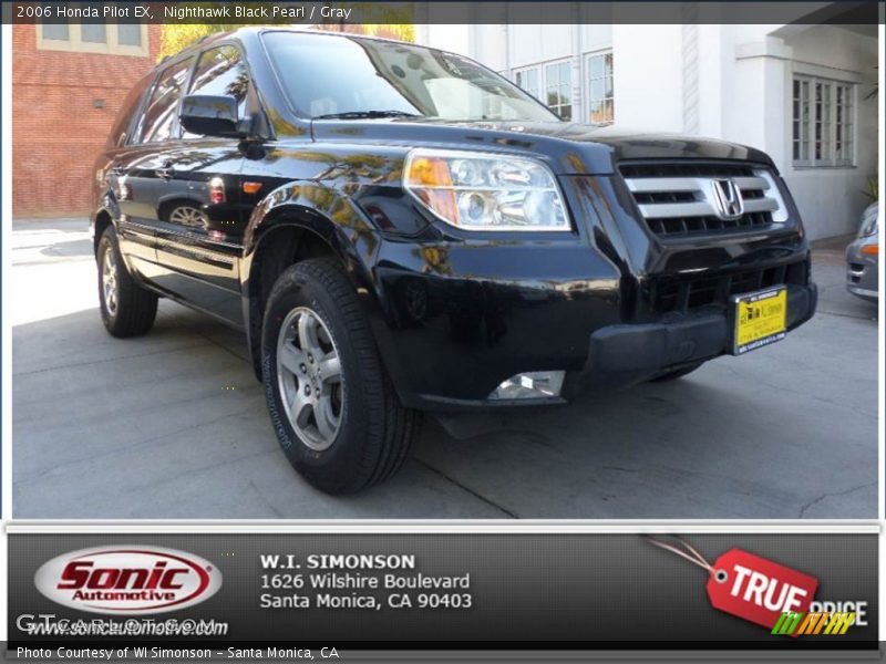 Nighthawk Black Pearl / Gray 2006 Honda Pilot EX