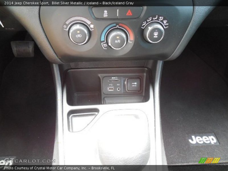 Billet Silver Metallic / Iceland - Black/Iceland Gray 2014 Jeep Cherokee Sport