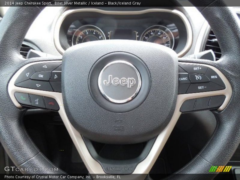Billet Silver Metallic / Iceland - Black/Iceland Gray 2014 Jeep Cherokee Sport