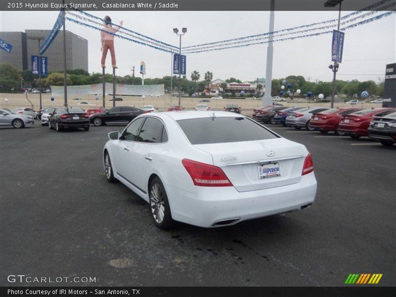 Casablanca White / Saddle 2015 Hyundai Equus Signature