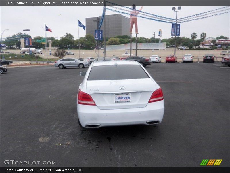 Casablanca White / Saddle 2015 Hyundai Equus Signature