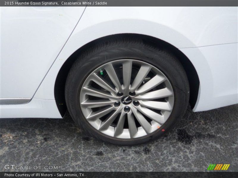 Casablanca White / Saddle 2015 Hyundai Equus Signature