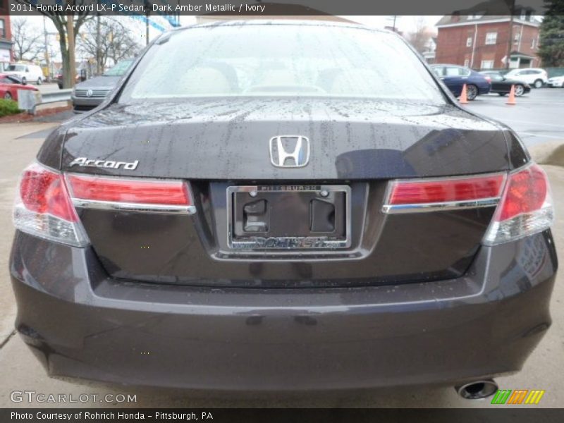 Dark Amber Metallic / Ivory 2011 Honda Accord LX-P Sedan