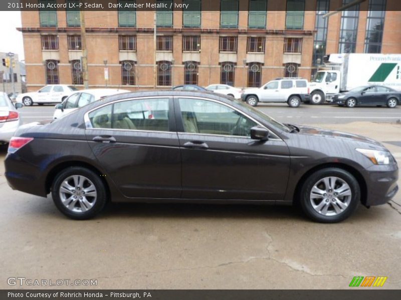 Dark Amber Metallic / Ivory 2011 Honda Accord LX-P Sedan