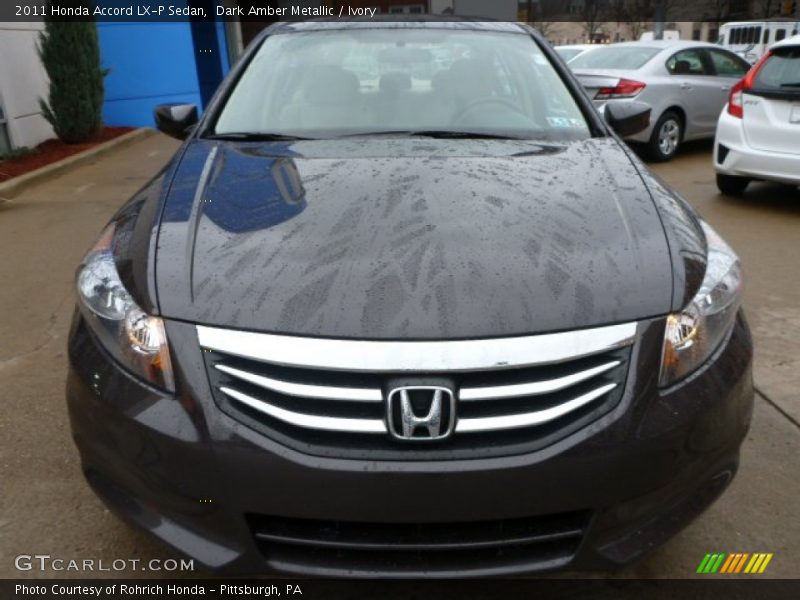 Dark Amber Metallic / Ivory 2011 Honda Accord LX-P Sedan