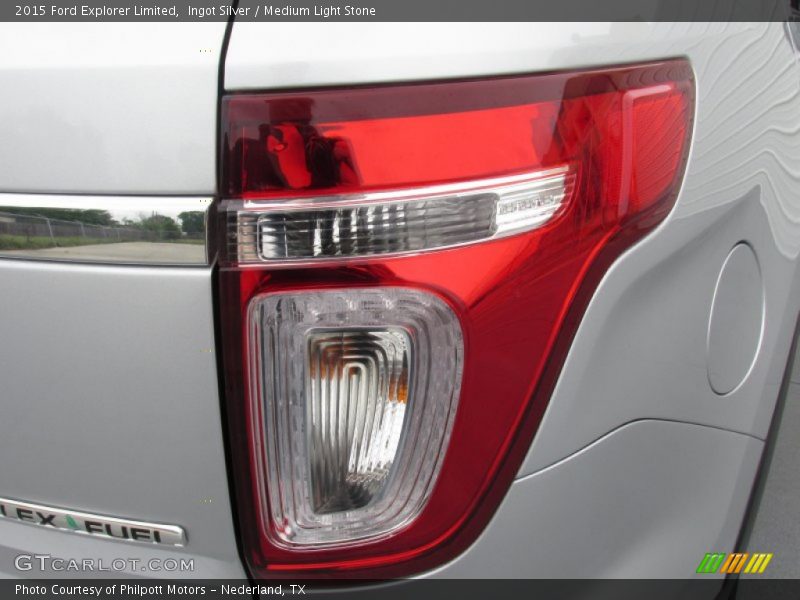 Ingot Silver / Medium Light Stone 2015 Ford Explorer Limited