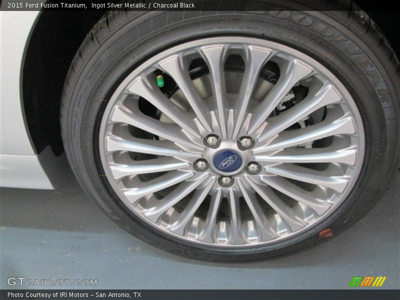 Ingot Silver Metallic / Charcoal Black 2015 Ford Fusion Titanium