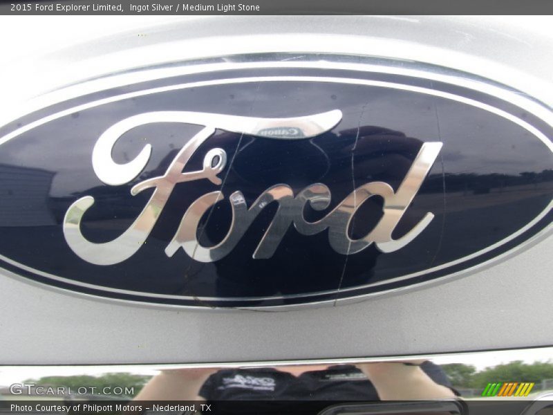 Ingot Silver / Medium Light Stone 2015 Ford Explorer Limited
