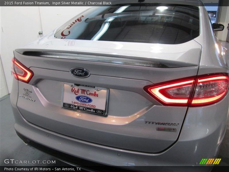 Ingot Silver Metallic / Charcoal Black 2015 Ford Fusion Titanium