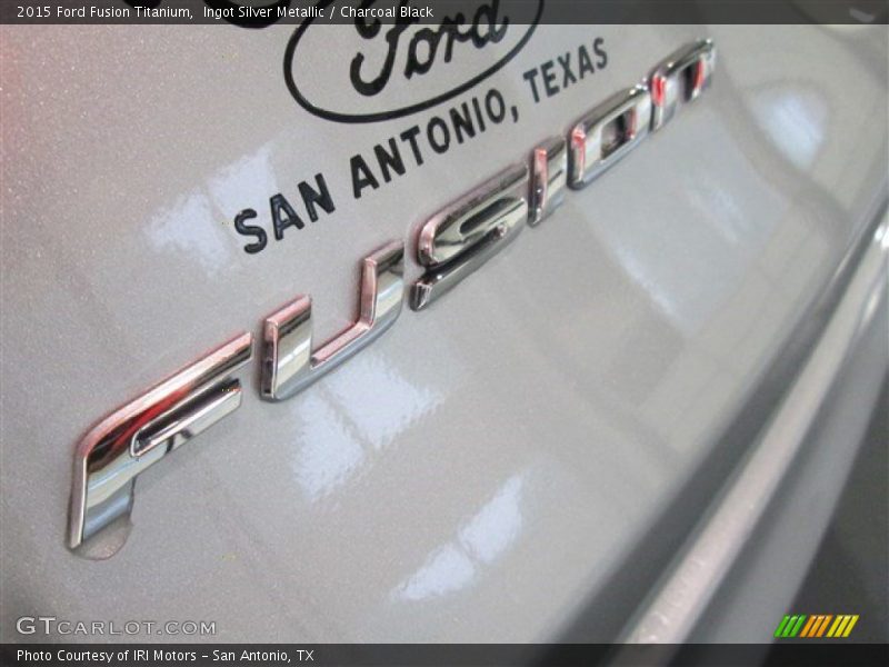 Ingot Silver Metallic / Charcoal Black 2015 Ford Fusion Titanium