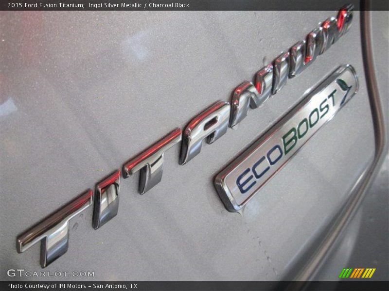 Ingot Silver Metallic / Charcoal Black 2015 Ford Fusion Titanium